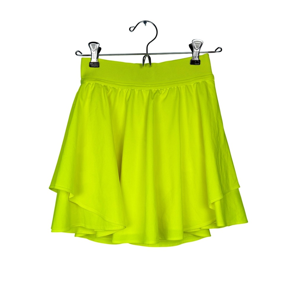 Lululemon Court Rival High-Rise Skort Electric Lemon Yellow Size 2 Pickleball